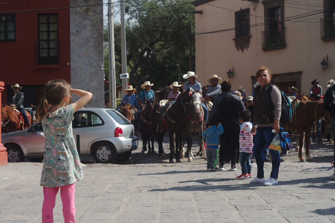 blessing of the horses, San Miguel de Allende, MX photographed by luxagraf
