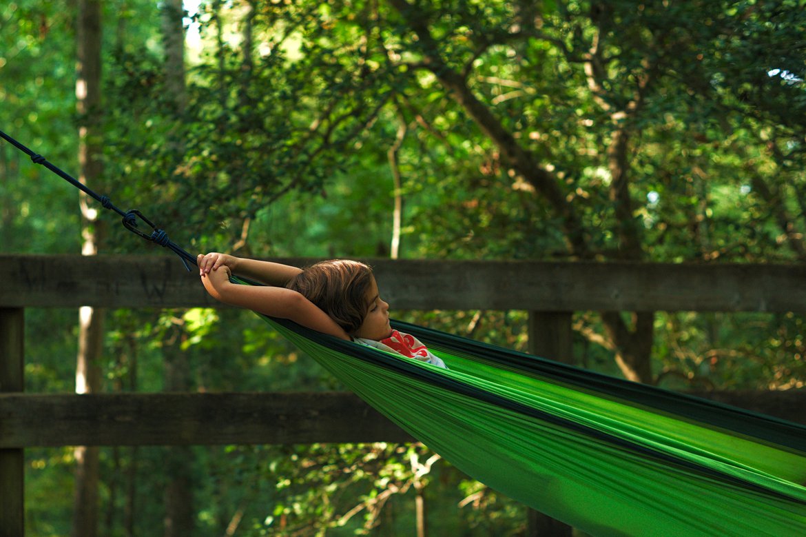hammock in the woods, watson mill state park, ga photographed by luxagraf