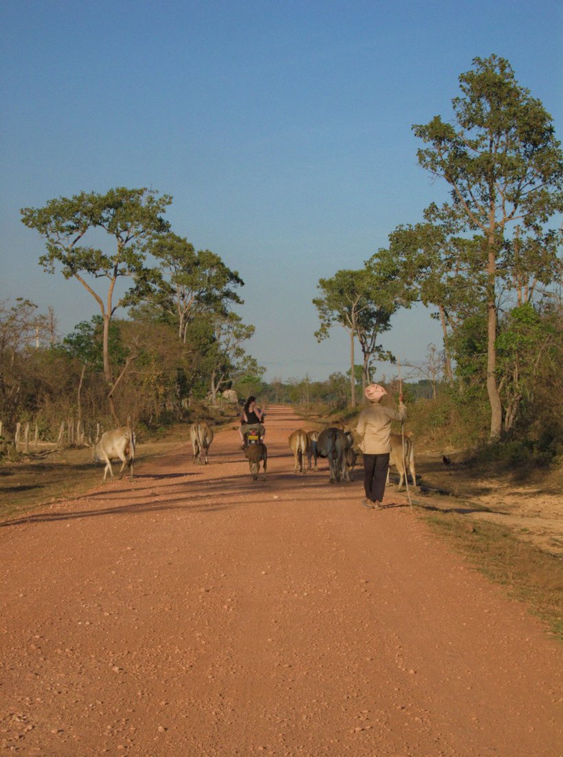 riding in the countryside, Laos photographed by luxagraf