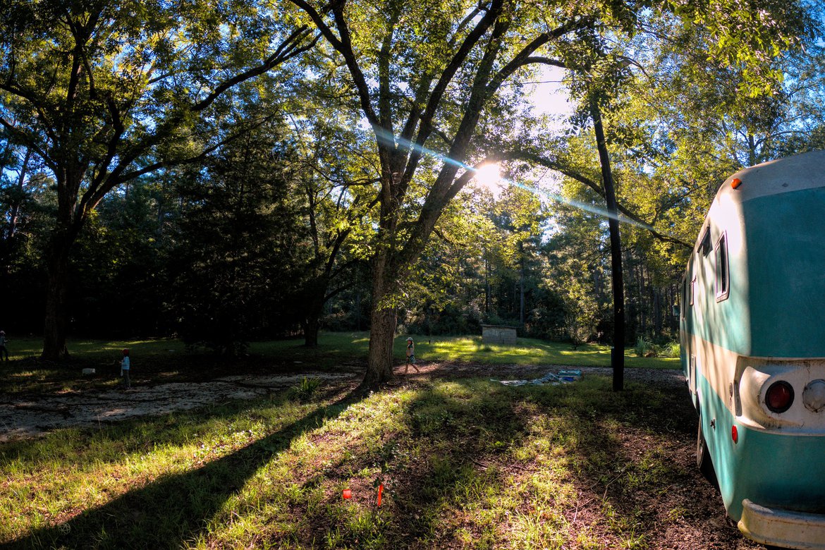 bus in the sunlight photographed by Scott Gilbertson