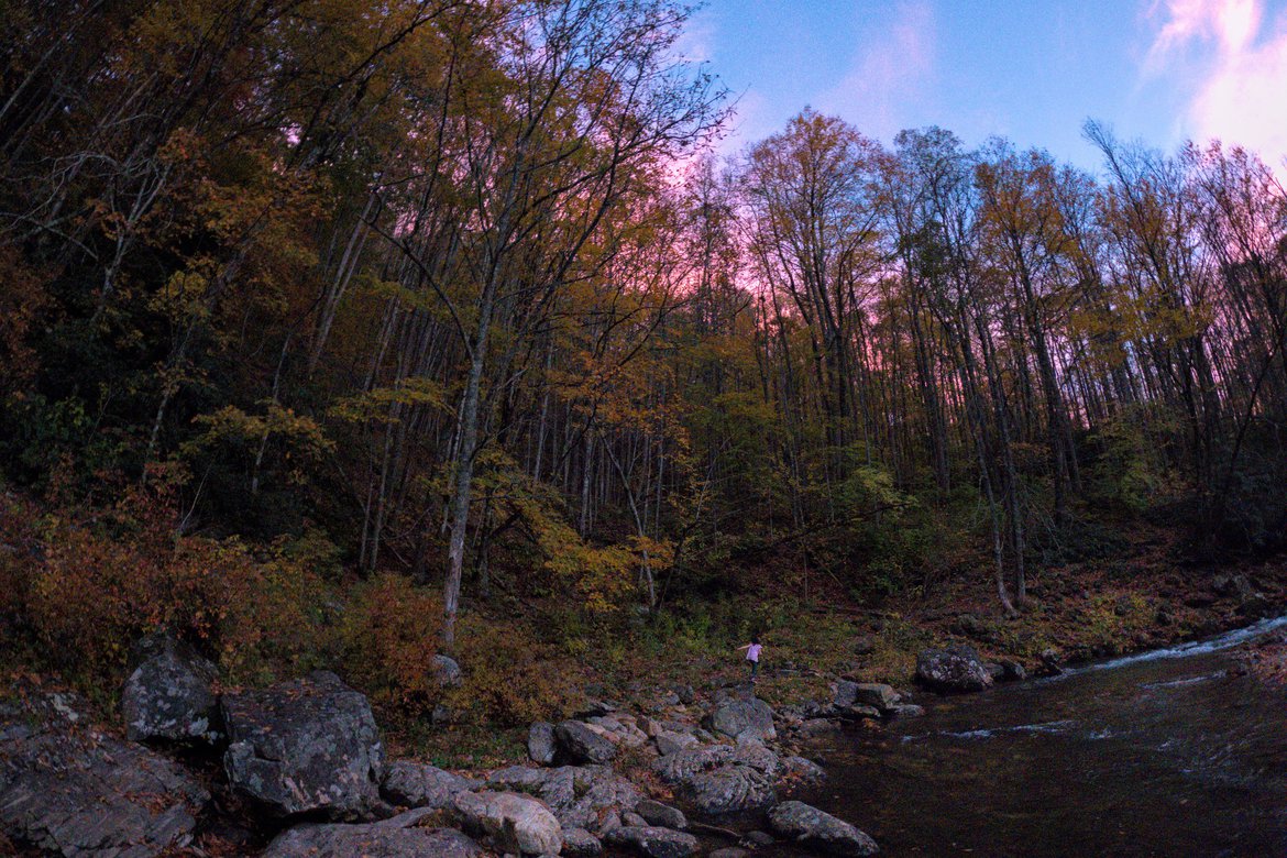 pink clouds at sunset photographed by Scott Gilbertson