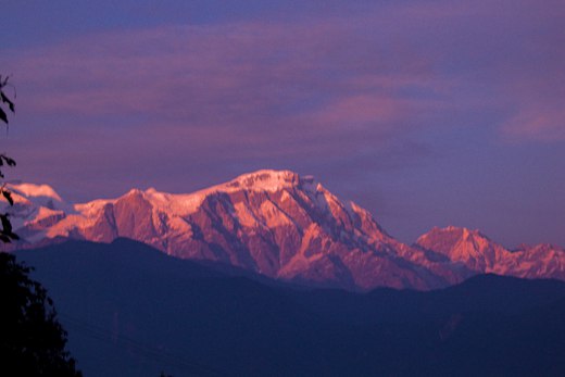Nepal Sarangat  annapurna sunset photographed by luxagraf