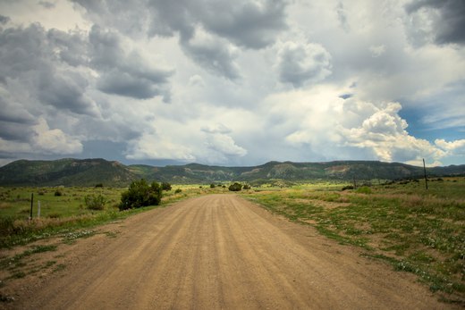 dirt road, near trinidad colorado photographed by luxagraf