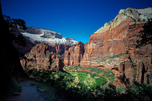 zion canyon photographed by luxagraf
