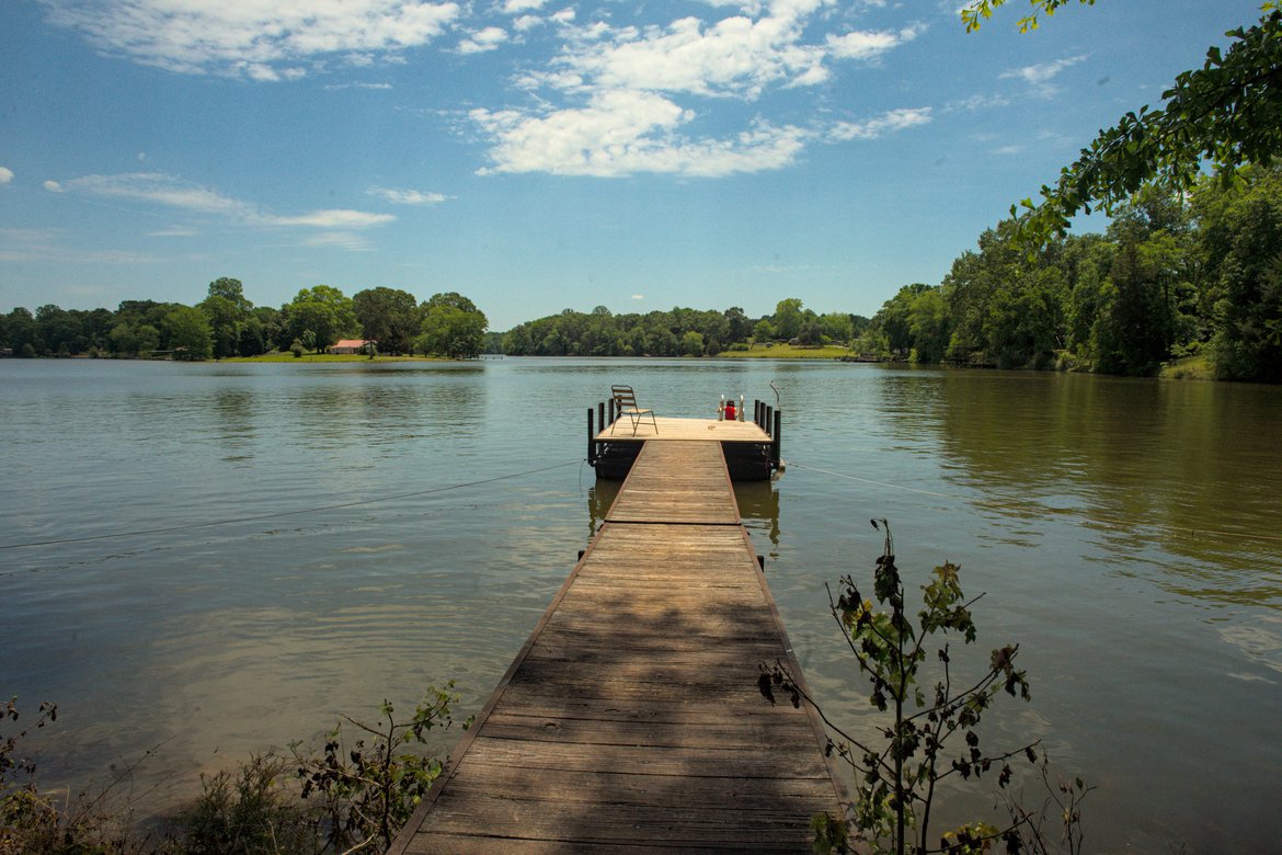 dock on a lake photographed by Scott Gilbertson