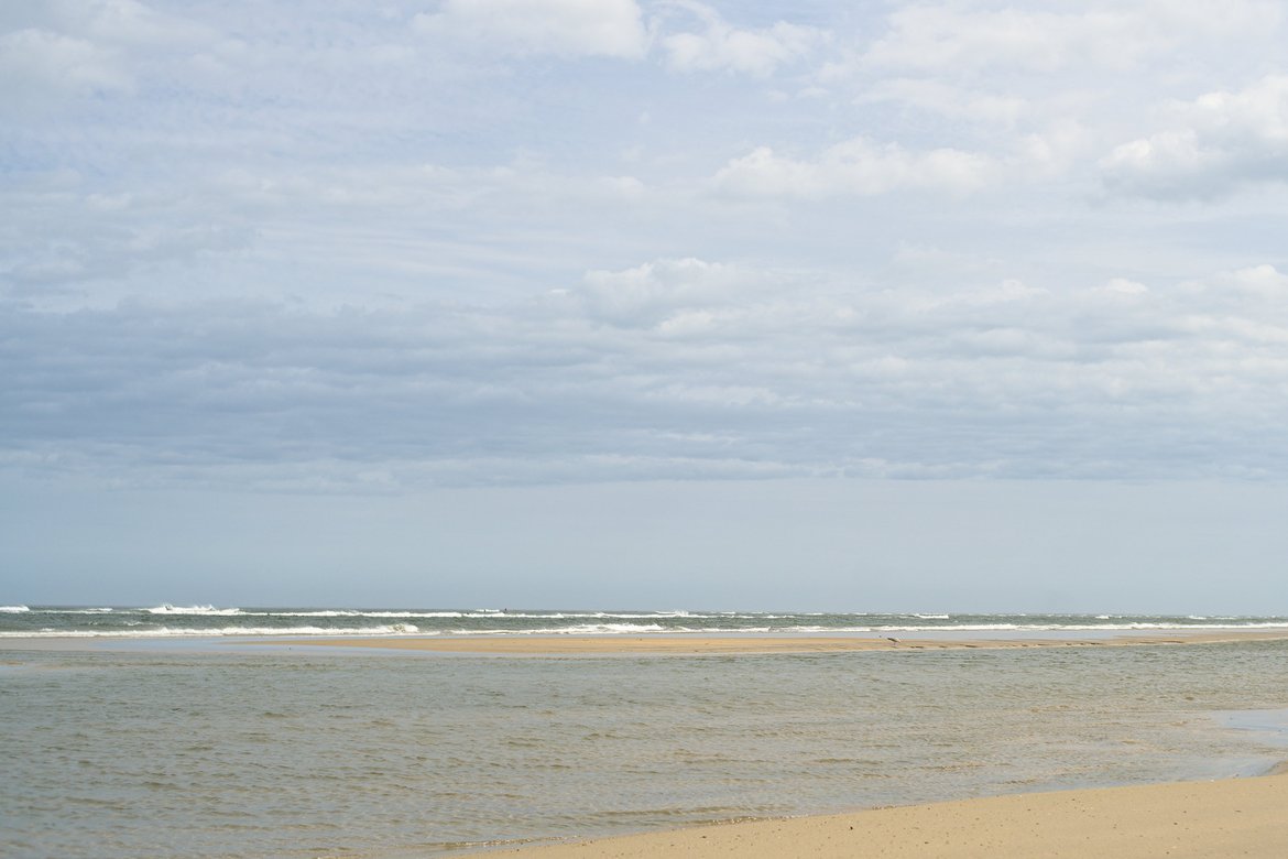 looking offshore of oregon inlet, NC photographed by luxagraf