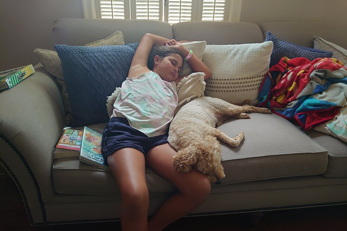 napping with the dog photographed by luxagraf