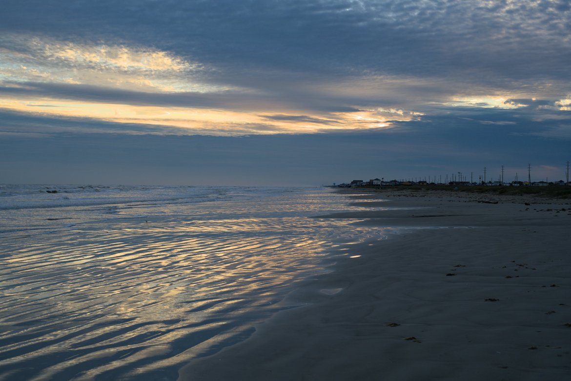 break in the clouds, galveston, tx photographed by luxagraf