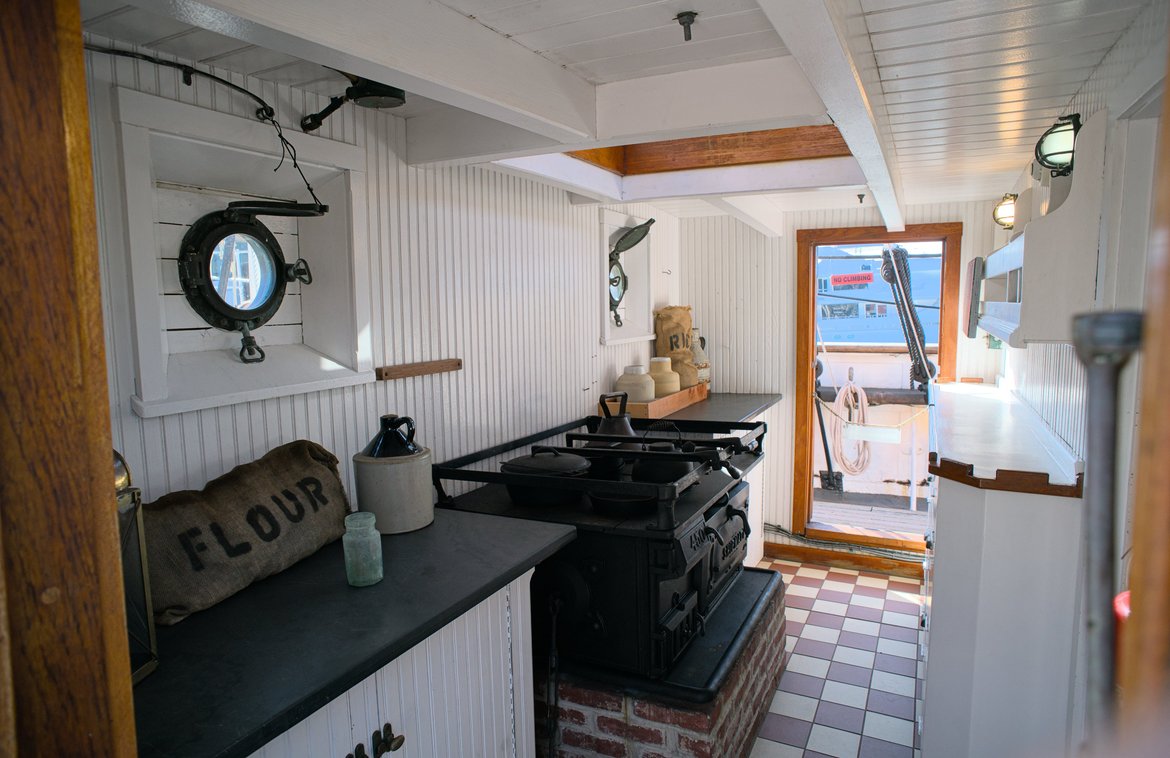 the galley of the elissa photographed by luxagraf