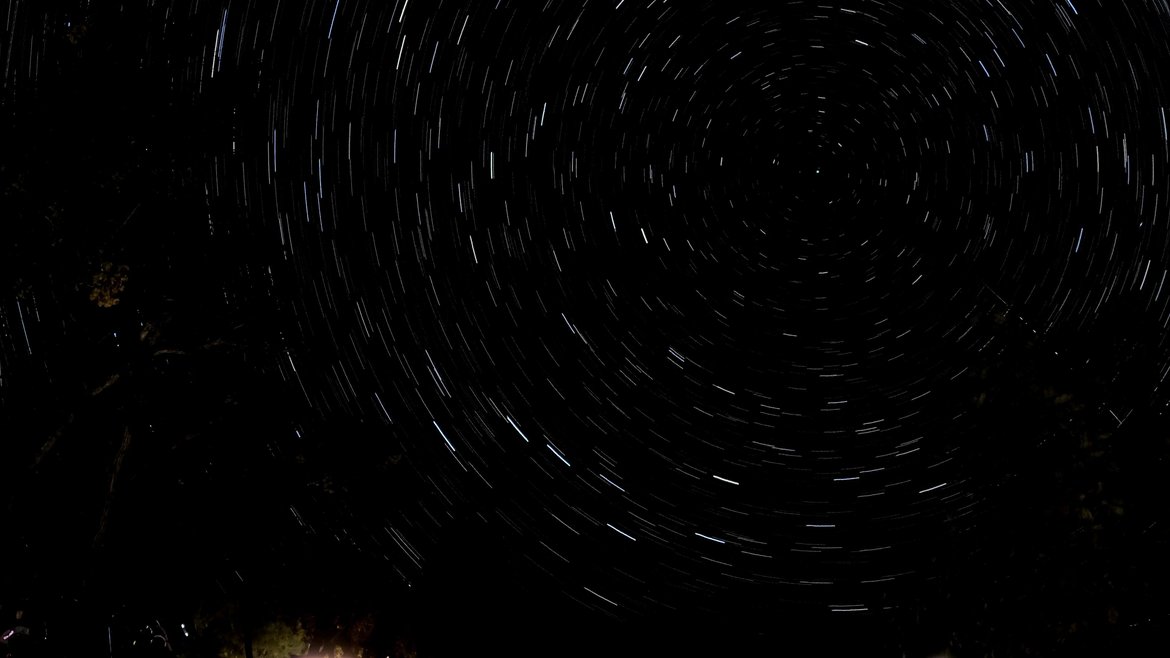 star trails shot with a new gopro 11 photographed by luxagraf