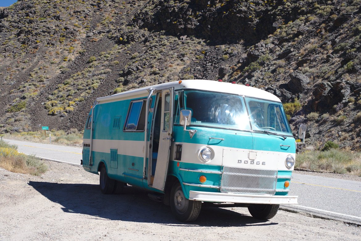 resting the brakes at the side of the road photographed by luxagraf