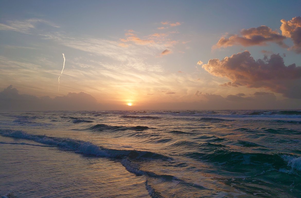 Sunrise over the beach at Fort Pickens photographed by Scott Gilbertson