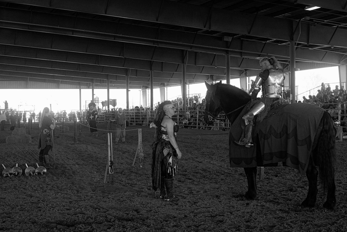 watching jousting at the pensacola Renaissance Fair photographed by Scott Gilbertson