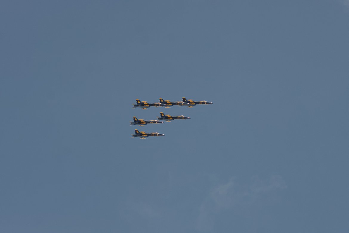 Blue angels flying photographed by luxagraf