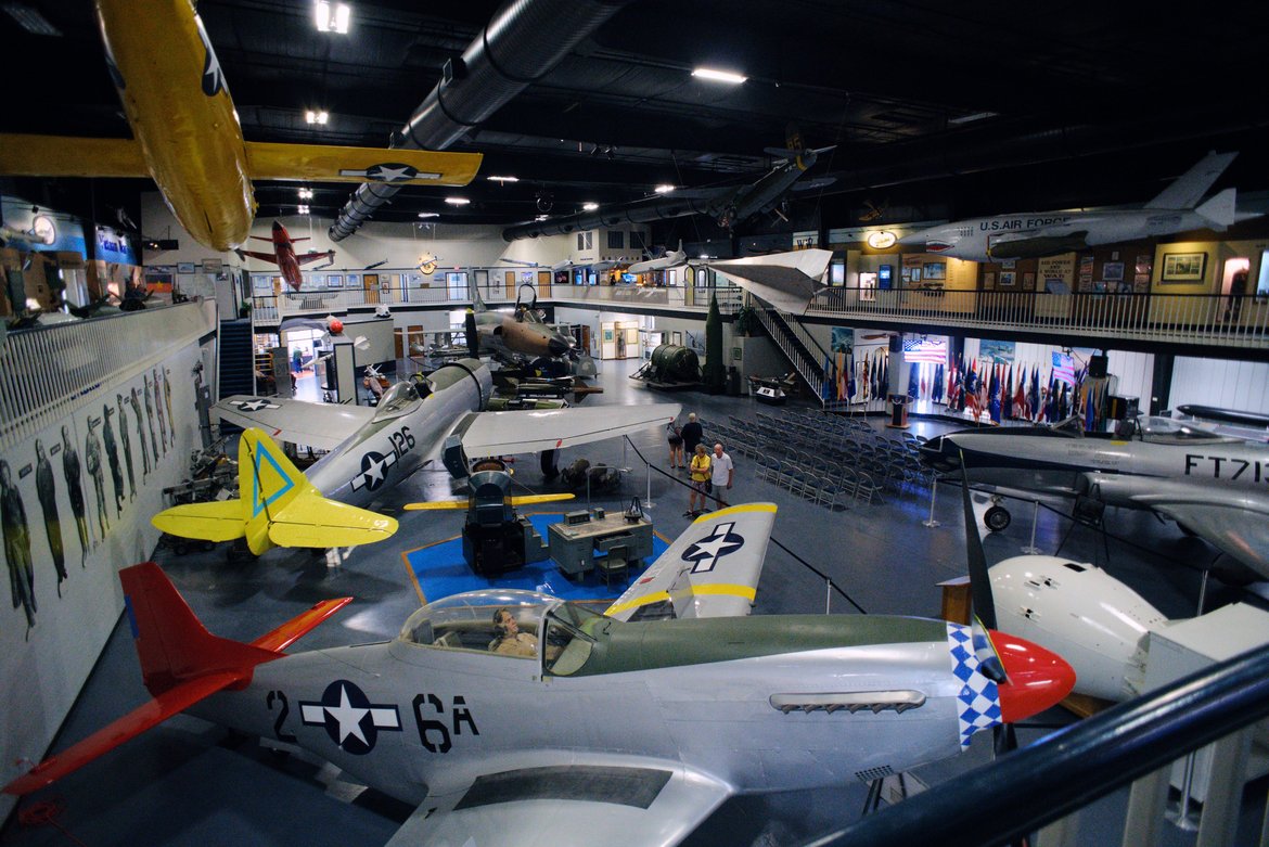 inside the air force armament museum photographed by luxagraf