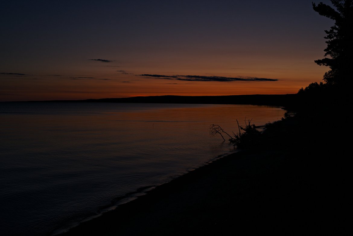 Sunrise on lake superior photographed by luxagraf