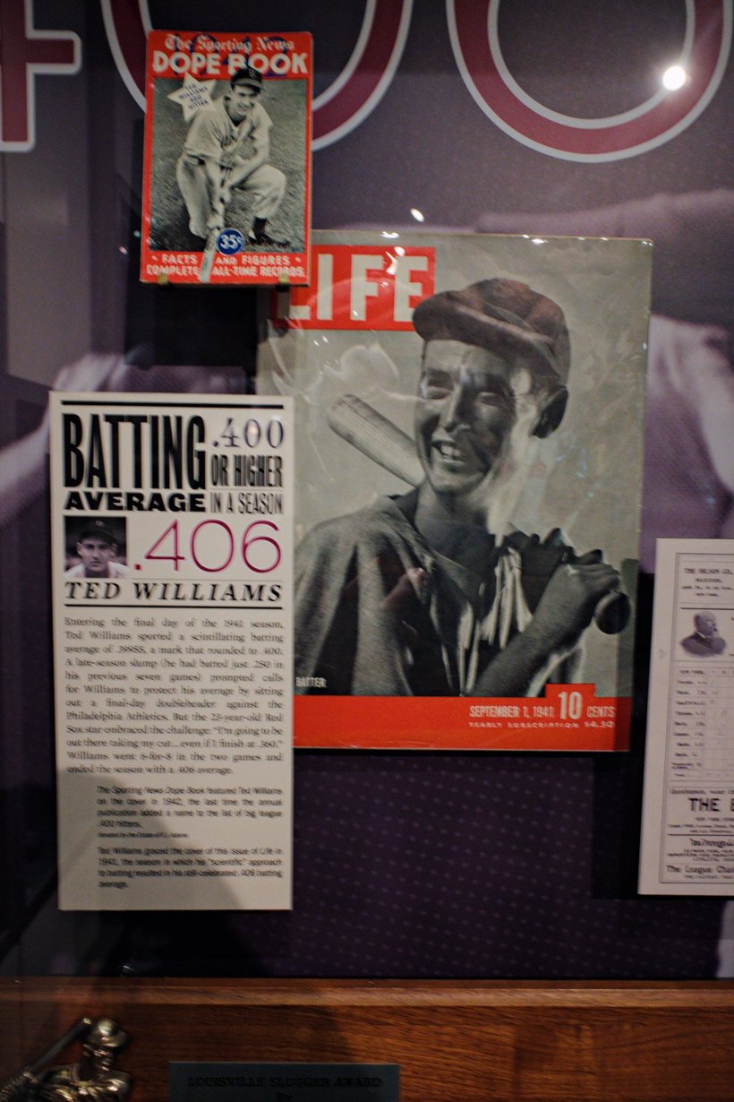 ted williams on life magazine at the baseball hall of fame photographed by luxagraf