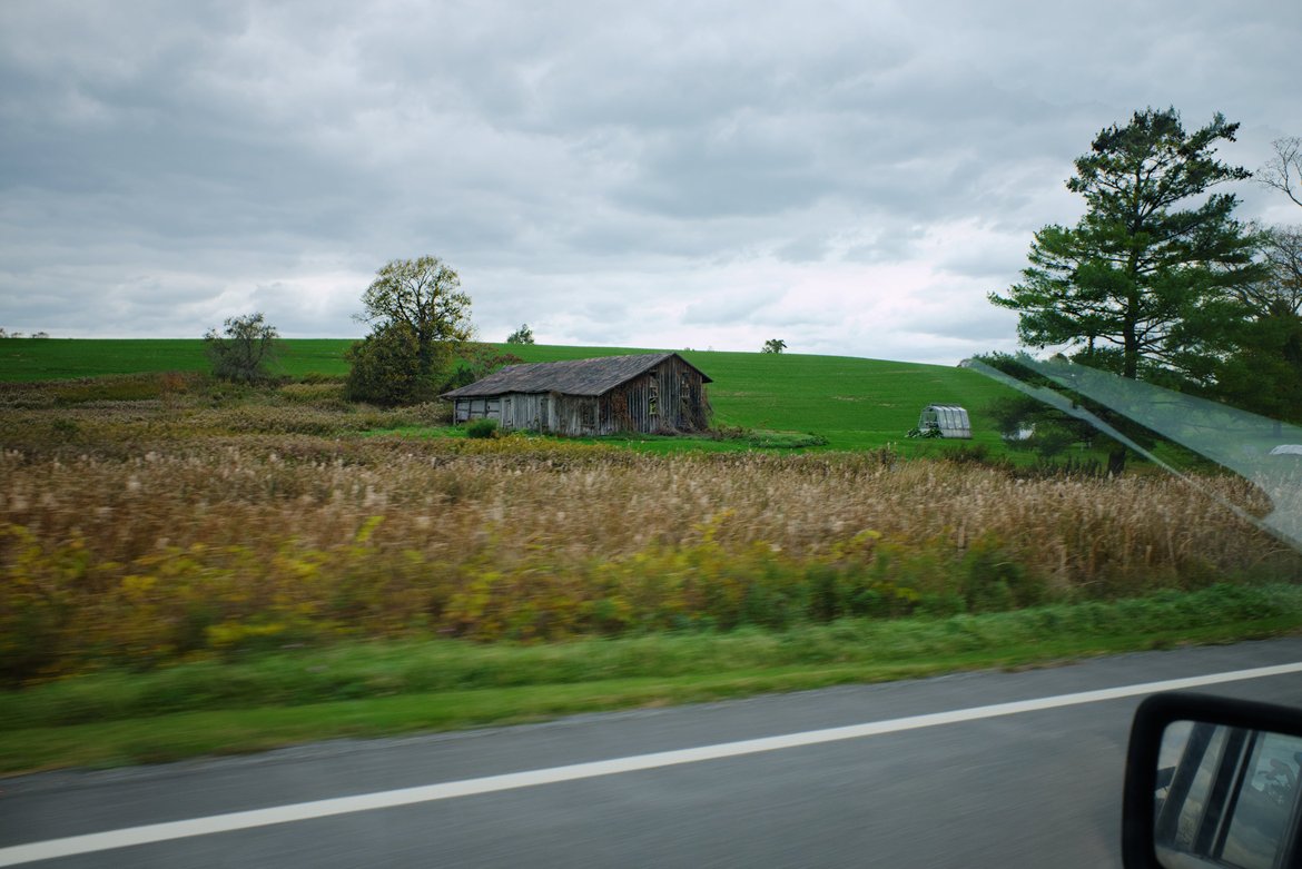 Shot from the drive to cooperstown photographed by luxagraf