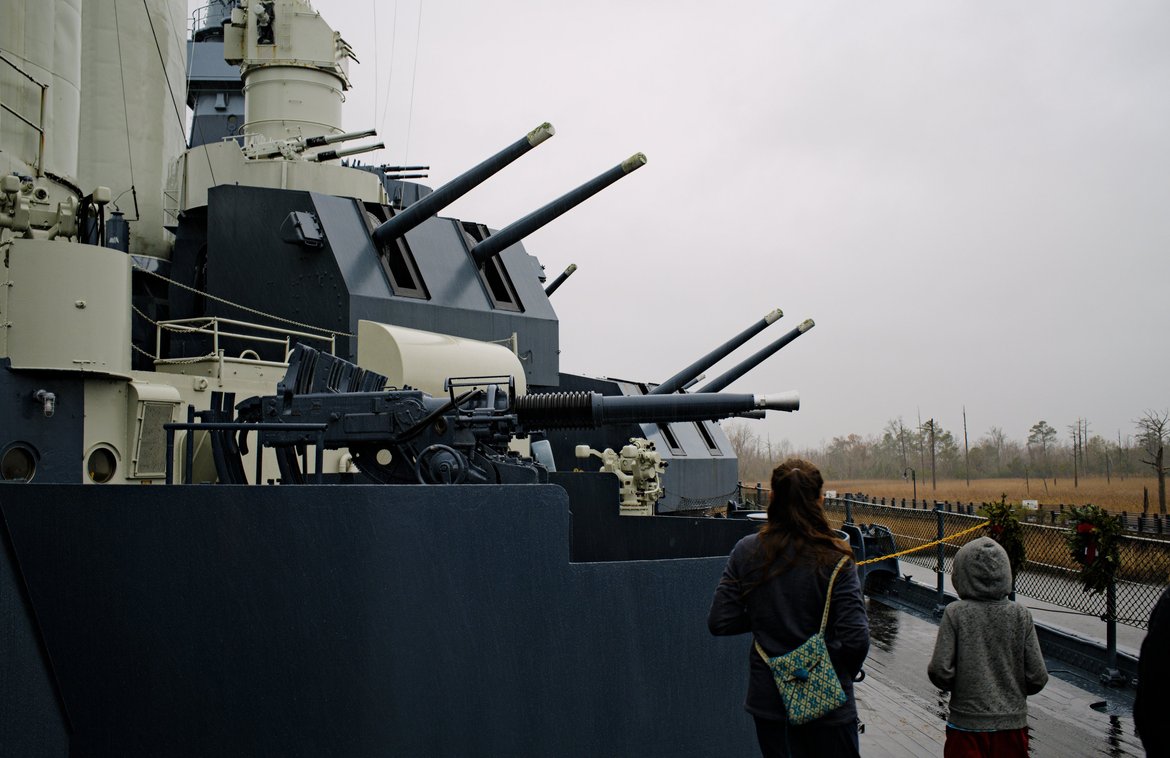 The battleship USS North Carolina photographed by luxagraf
