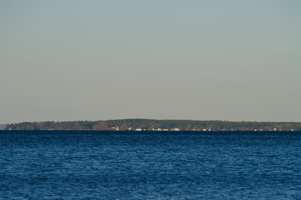 the town of lapointe, across the lake on Madeline island photographed by Scott Gilbertson