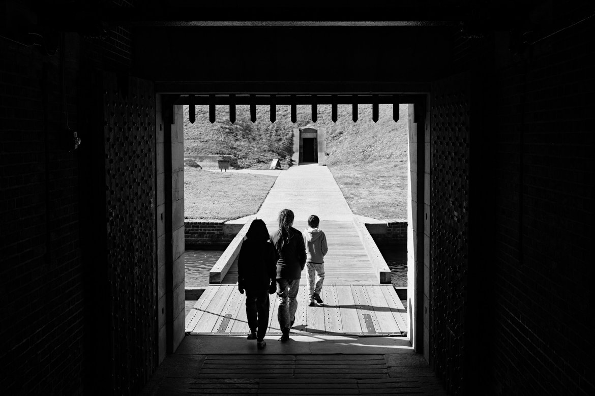 walking around fort pulaski photographed by luxagraf