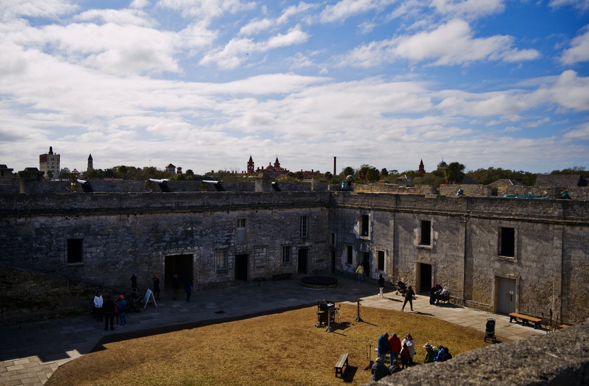Castillo de San Marcos National Monument, St. Augustine, FL photographed by luxagraf