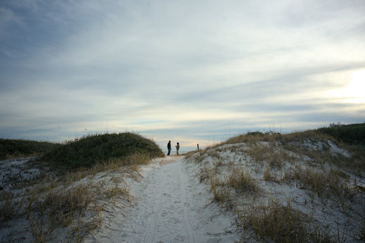evening light on dunes, fort pickens photographed by Scott Gilbertson