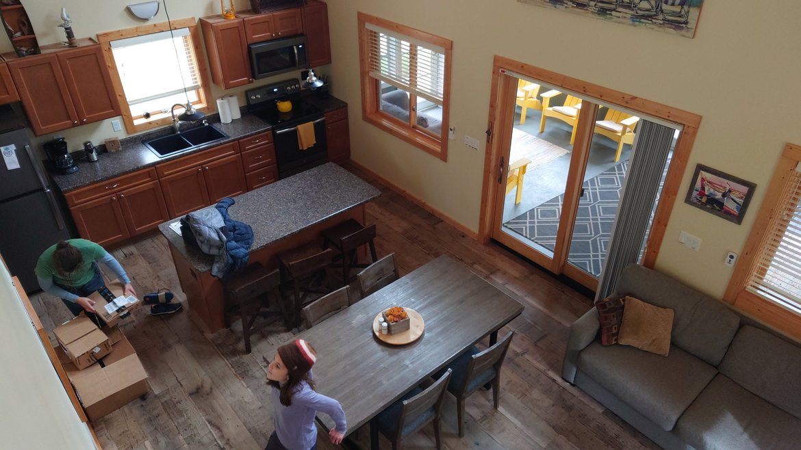 inside of our rental cabin photographed by Scott Gilbertson