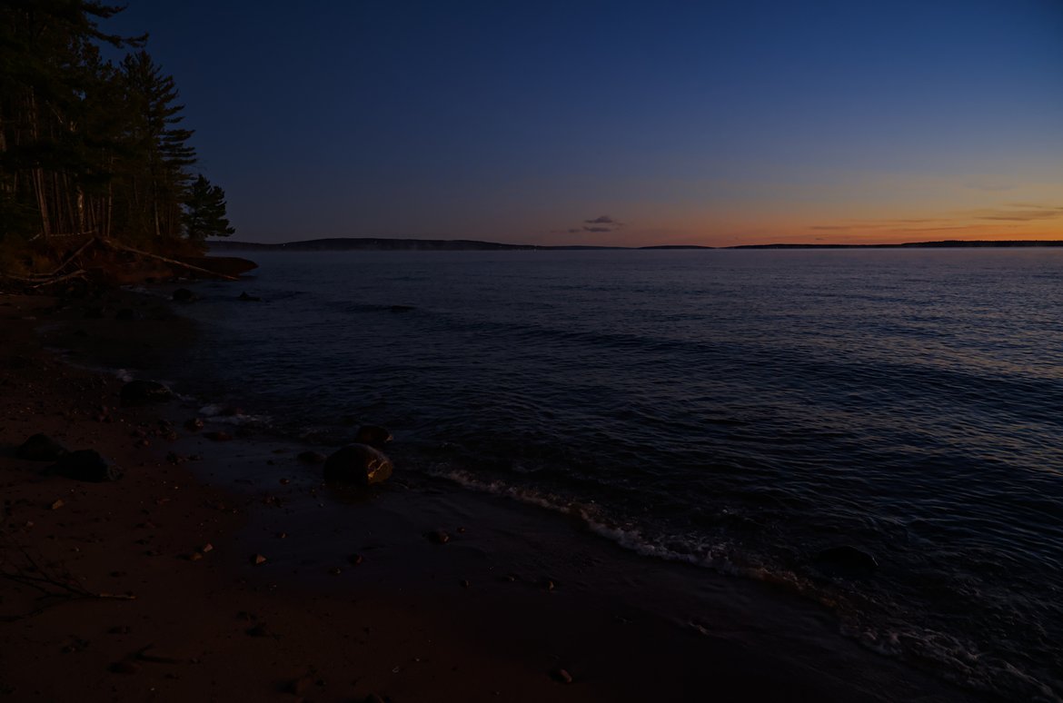 Sunrise over lake superior, Washburn, WI photographed by Scott Gilbertson