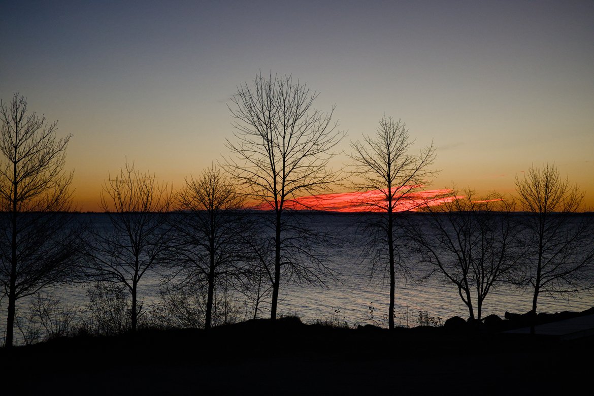 Sunrise over lake superior, Washburn, WI photographed by Scott Gilbertson