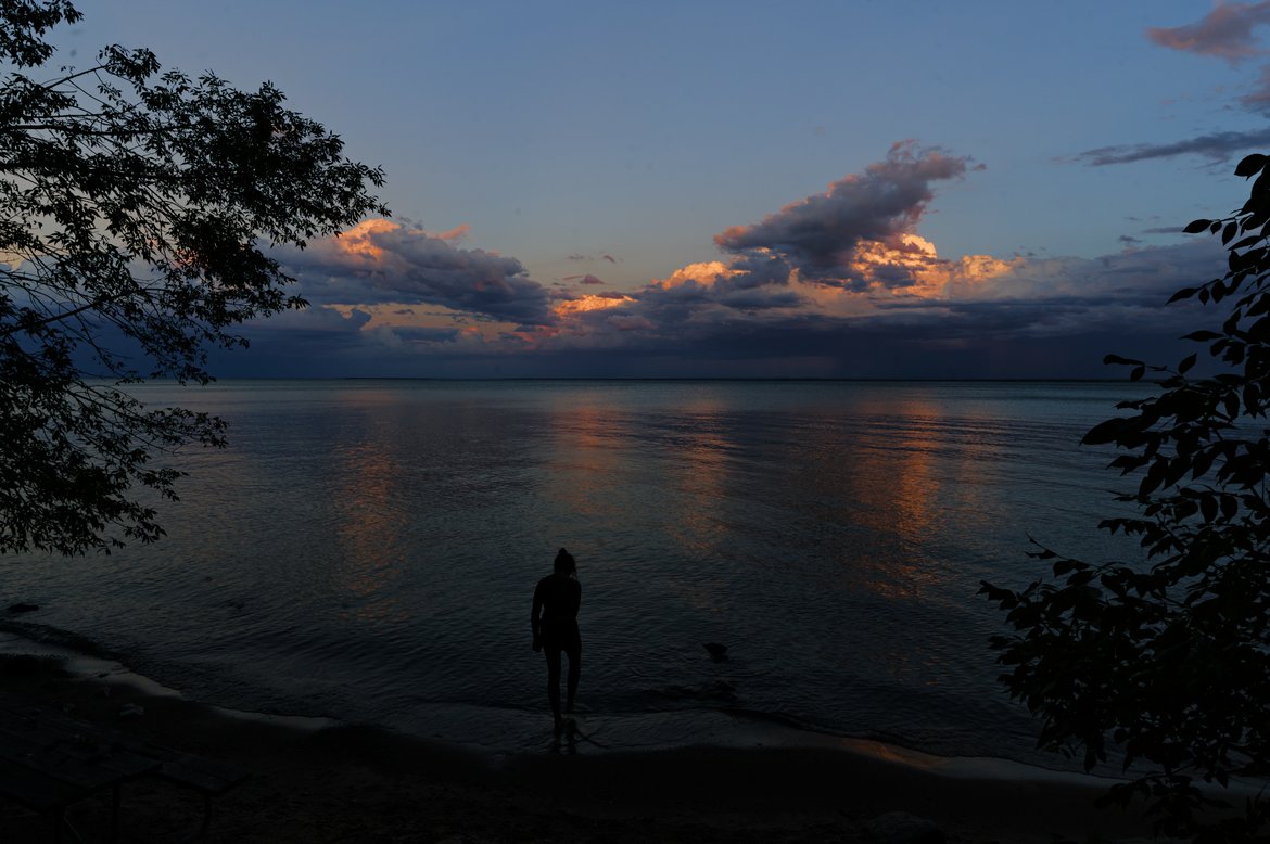 sunrise and clouds, lake superior photographed by Scott Gilbertson