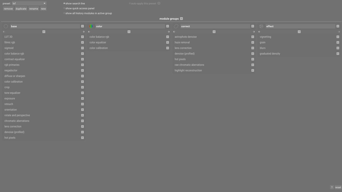 darktable custom modules screenshot photographed by Scott Gilbertson