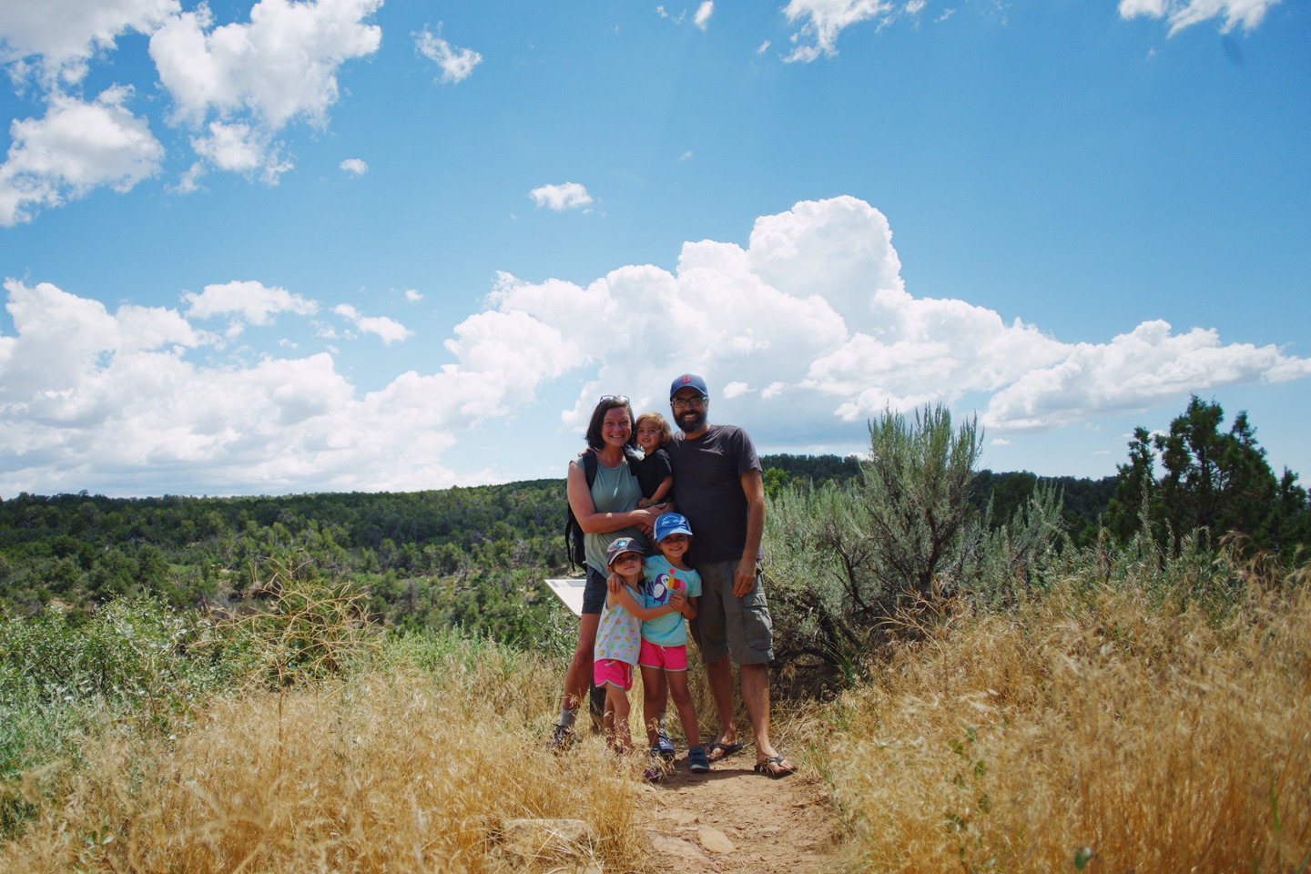 family photo in the canyon of the ancients by Scott Gilbertson