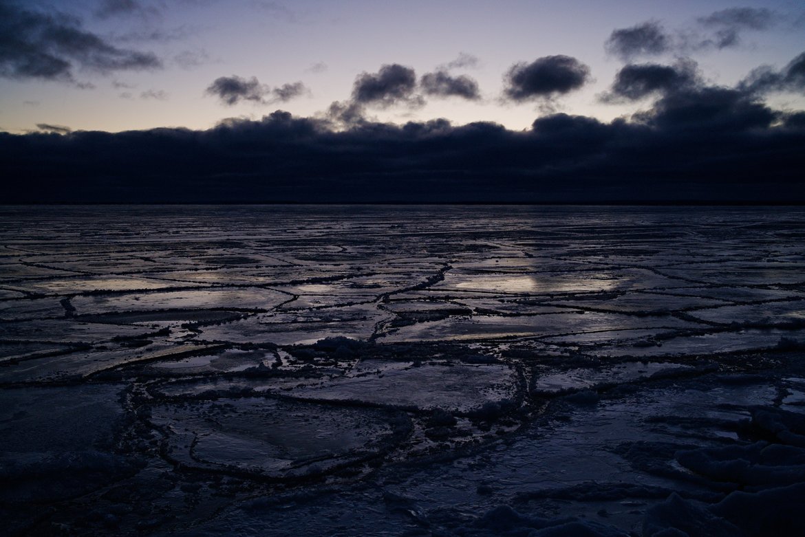 ice like puzzle pieces photographed by Scott Gilbertson