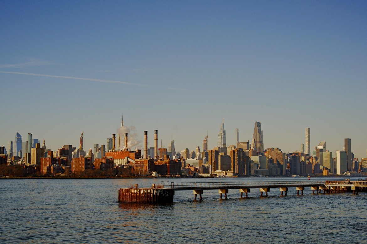 manhattan skyline from under the williamsburg bridge photographed by Scott Gilbertson