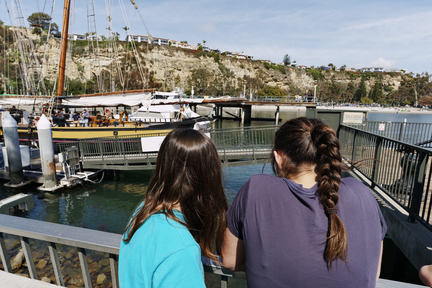 children on the dock by the spirit of dana point tall ship photographed by Scott Gilbertson