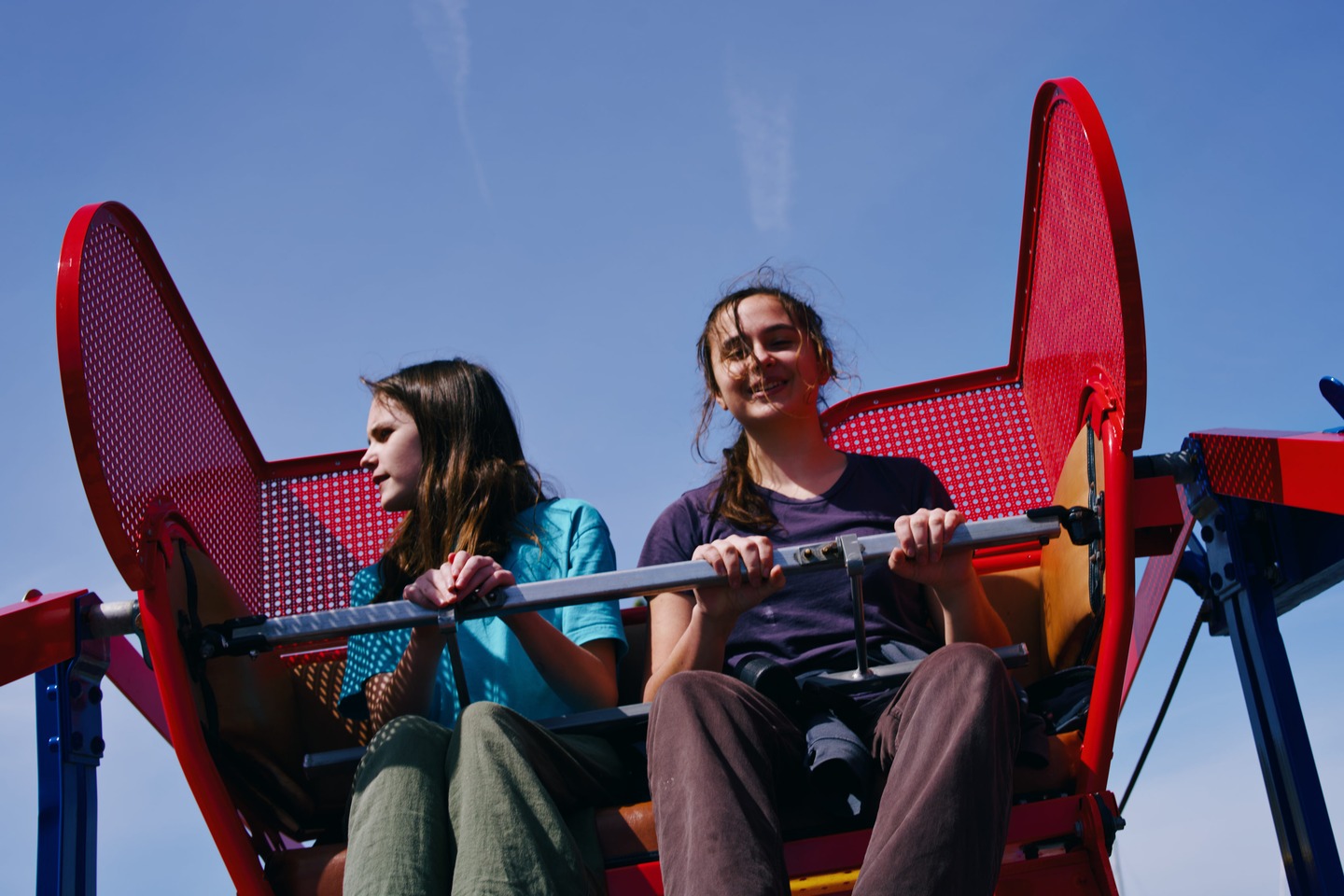 girls riding a ferris wheel, balboa fun zone by Scott Gilbertson