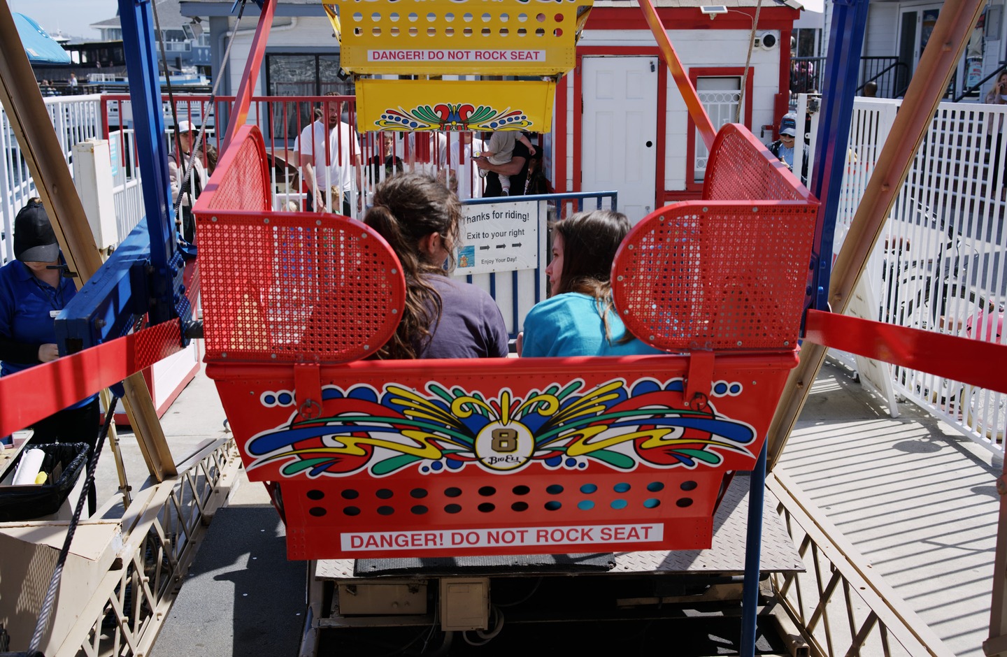 girls riding the ferris wheel, balboa fun zone by Scott Gilbertson