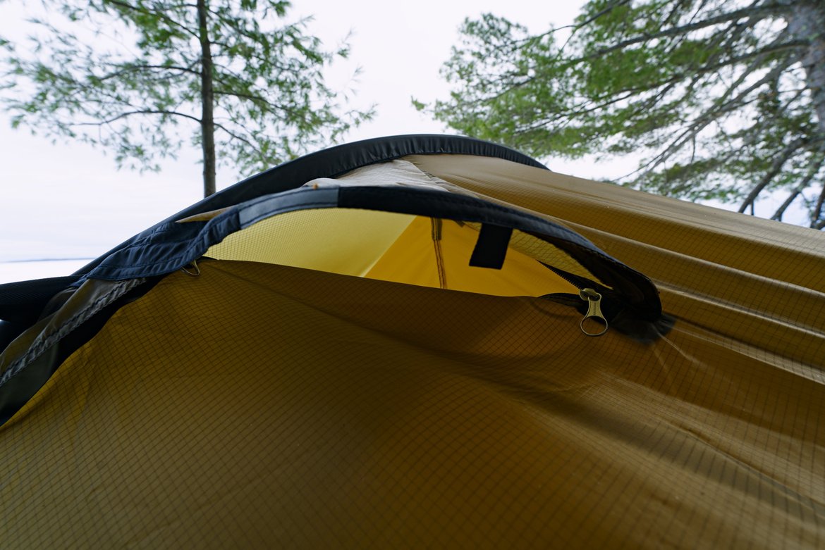 ingenious rainfly vent Hilleberg Akto tent photographed by Scott Gilbertson