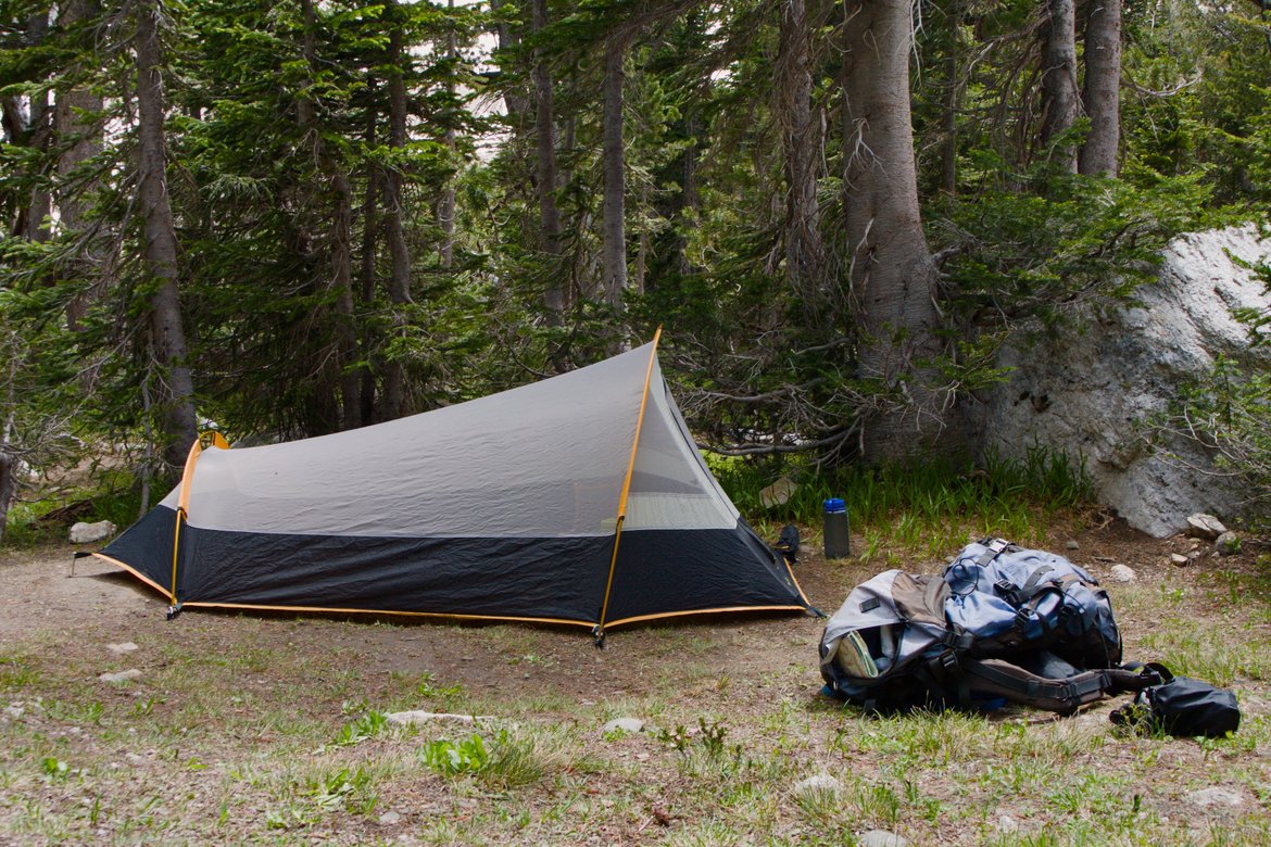 my old favorite tent, near holly lake, tetons photographed by Scott Gilbertson