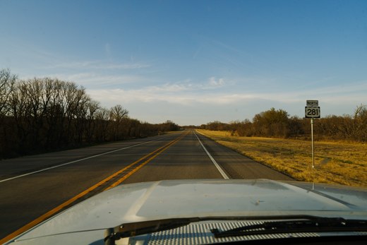 The open road, texas hill country photographed by Scott Gilbertson