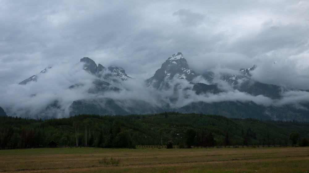 Clouds over Tetons